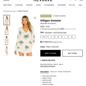 Show Me Your MuMu Cream and Green V-Neck Sweater